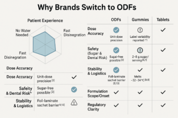 Why Brands Switch from Gummies and Tablets to Oral Dissolving Films (ODFs): A Multi-Criteria Evaluation